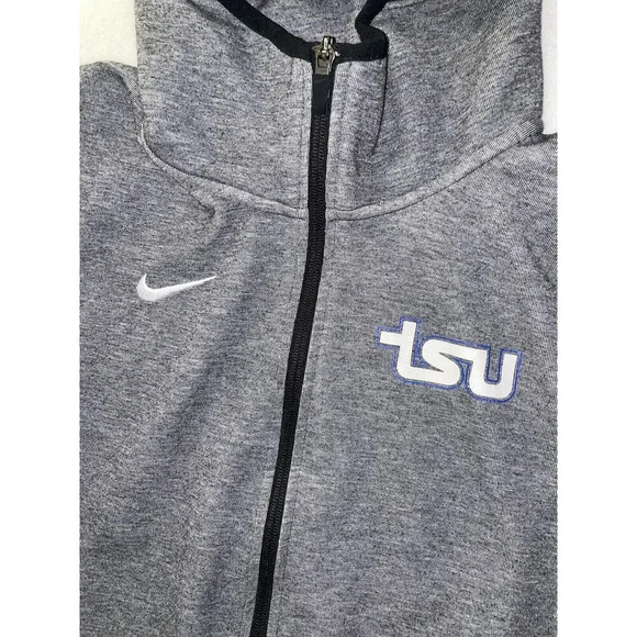 Team Issued Tennessee State University Tigers Basketball Nike Warmup Jacket Sz M - Picture 2 of 6